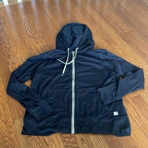 Vuori Halo Performance Hoodie Full Zip Black Women’s size large Performance